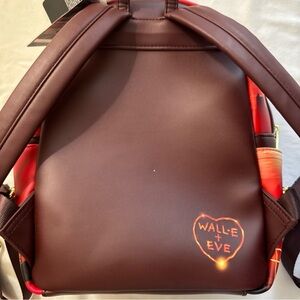 Loungefly Wall-E Pixar Red and Brown Backpack